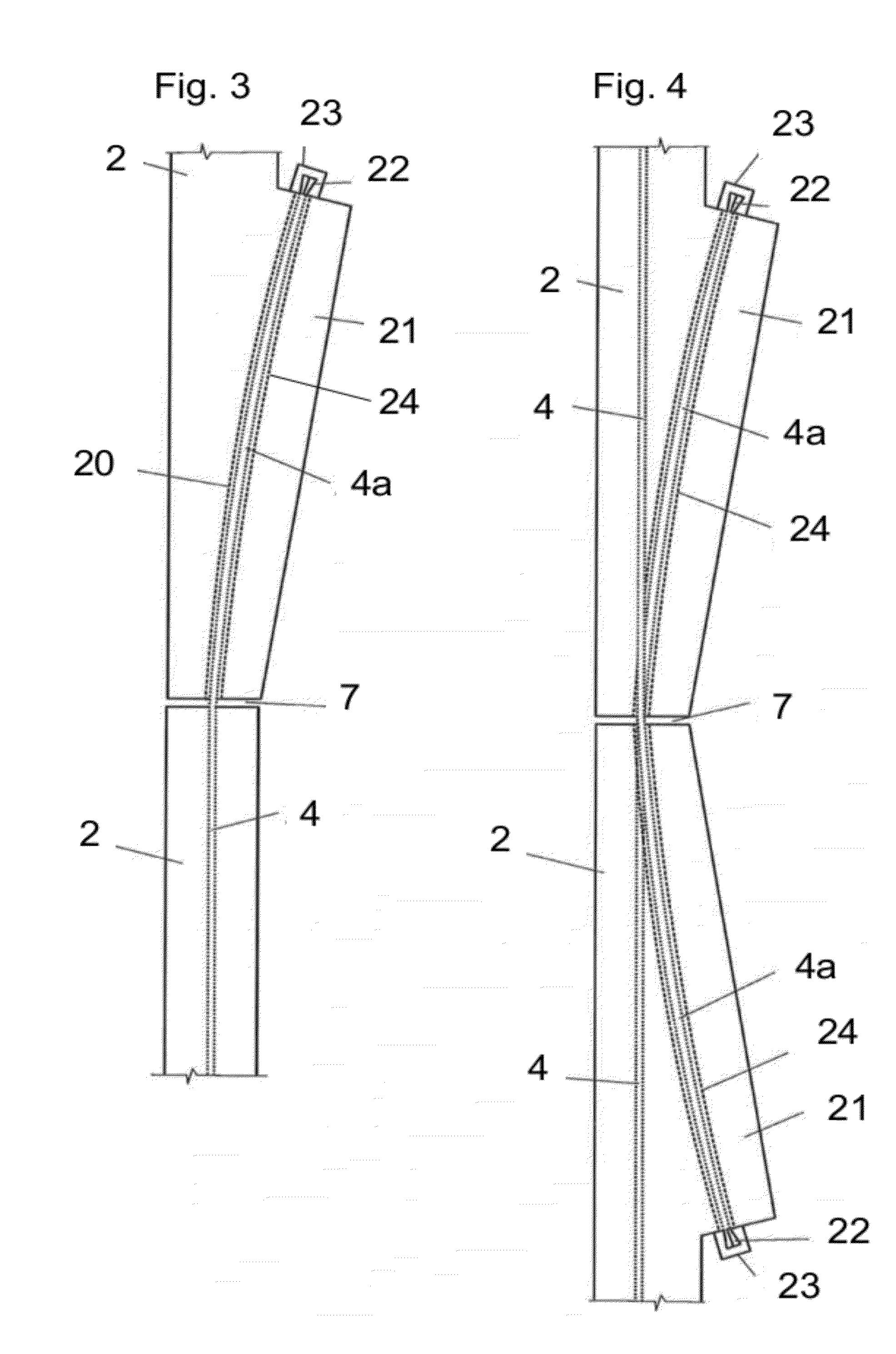 Support structure for a wind turbine and procedure to erect the support structure