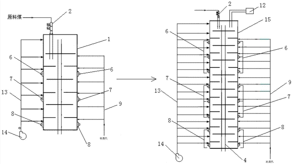 Method for preparing active carbon by using multi-hearth furnace