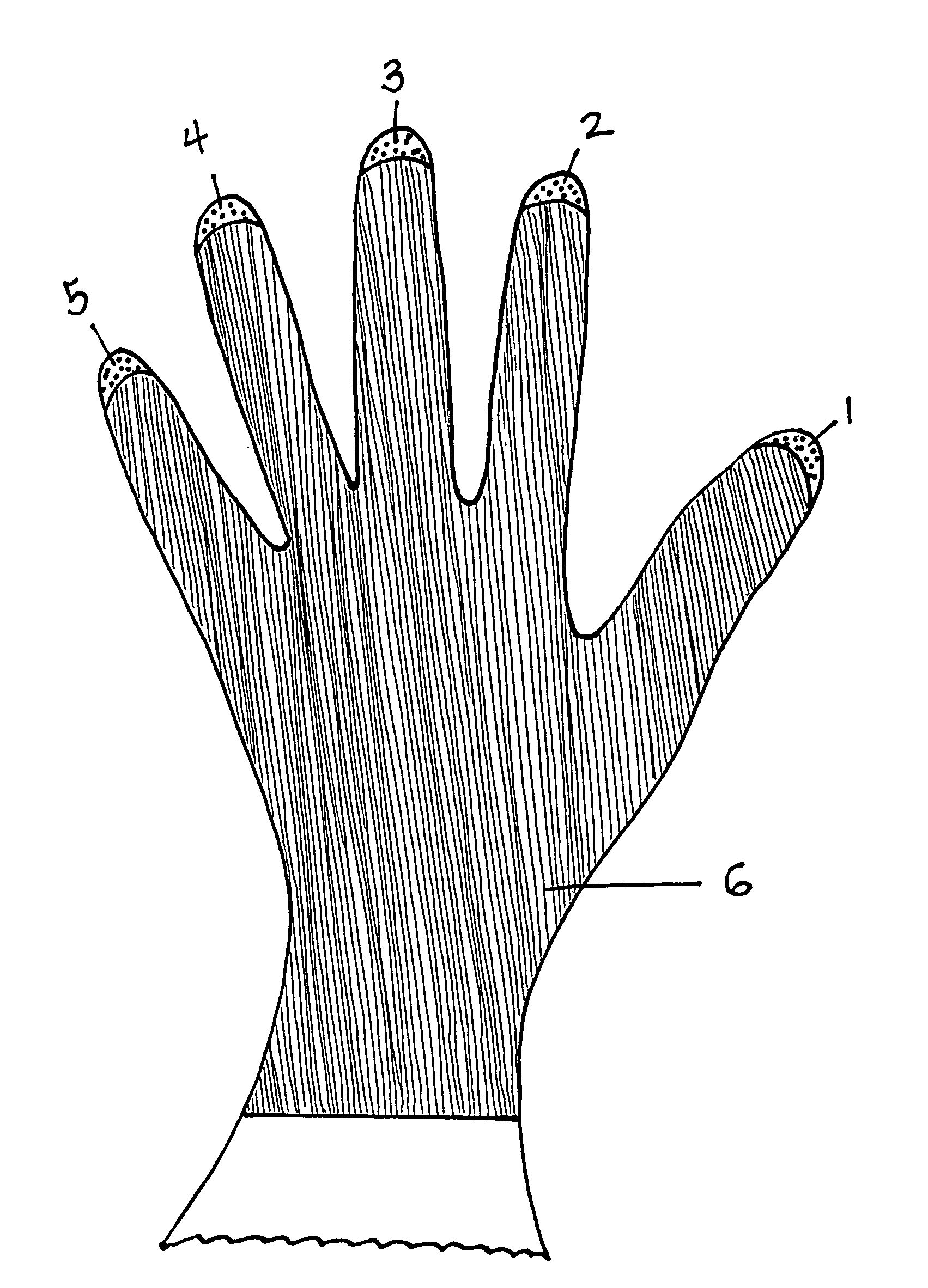 Fingernail protection work gloves