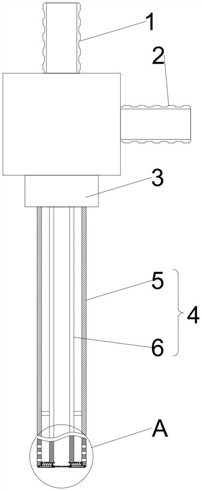 Anti-backflow laparoscope washing aspirator