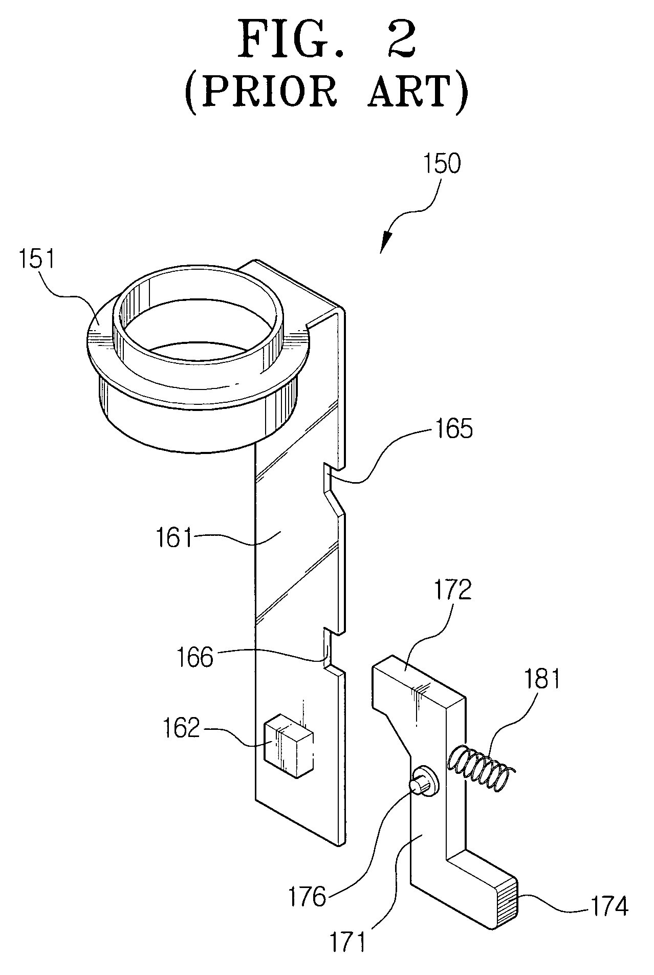 Filter assembly for cyclone type dust collecting apparatus of a vacuum cleaner