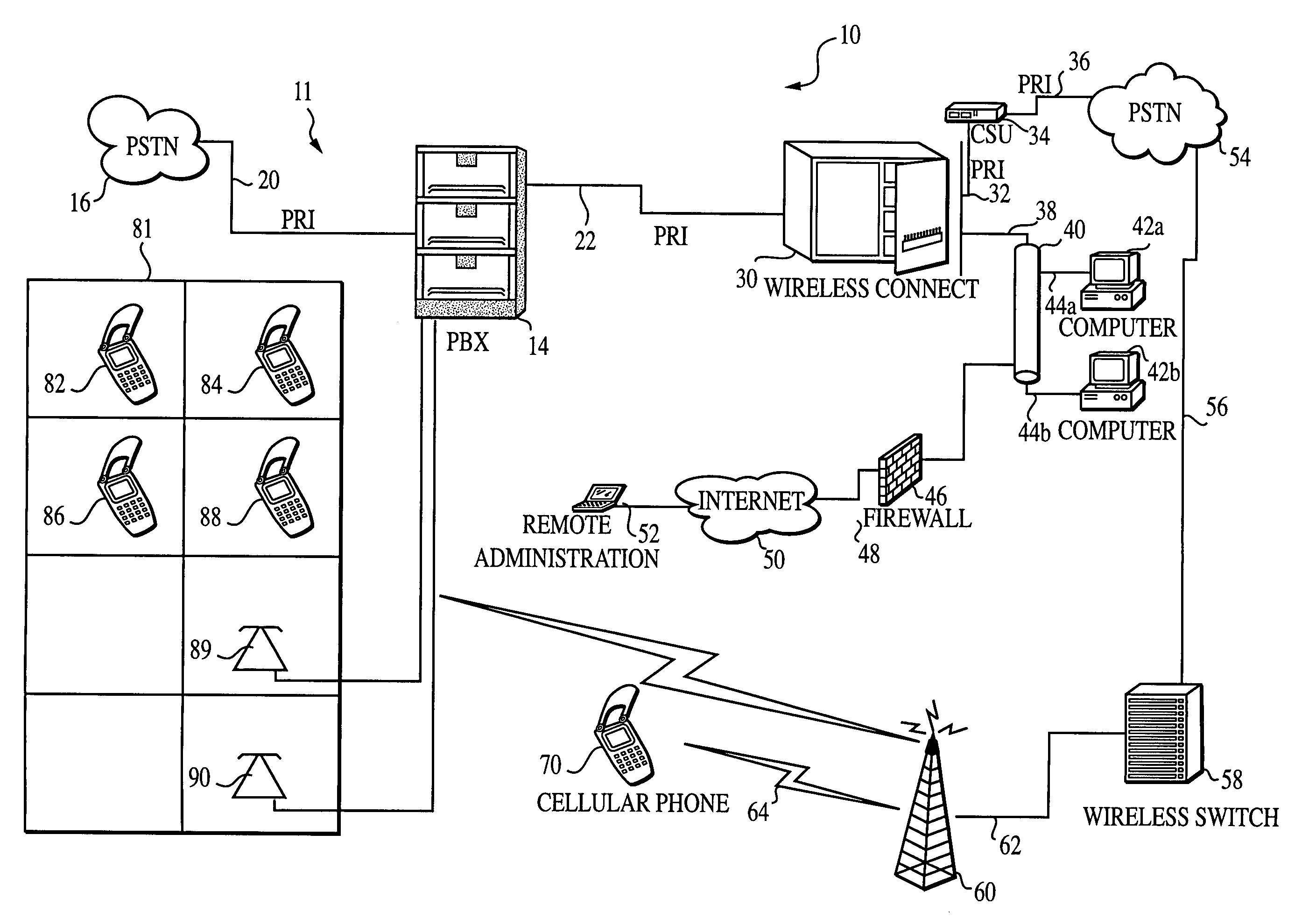 Method and apparatus for communicating via virtual office telephone extensions