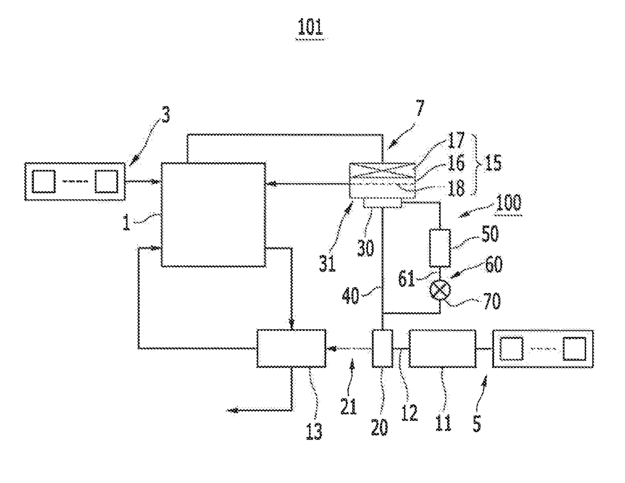 Compressed air cooling apparatus of fuel cell system