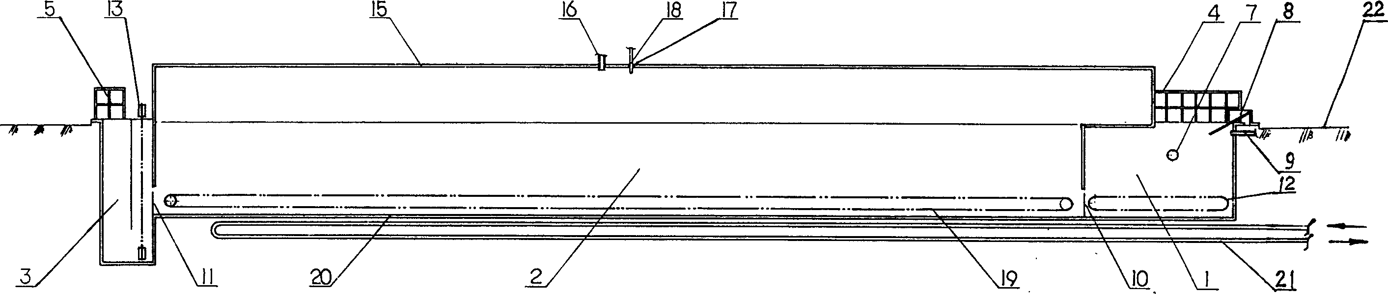 Semi-underground tunnel type methane autoclave