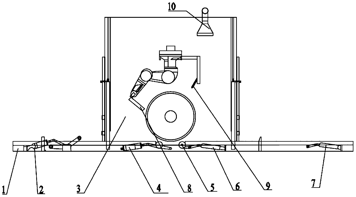 Washing and paint removing integrated equipment and process of wheel set