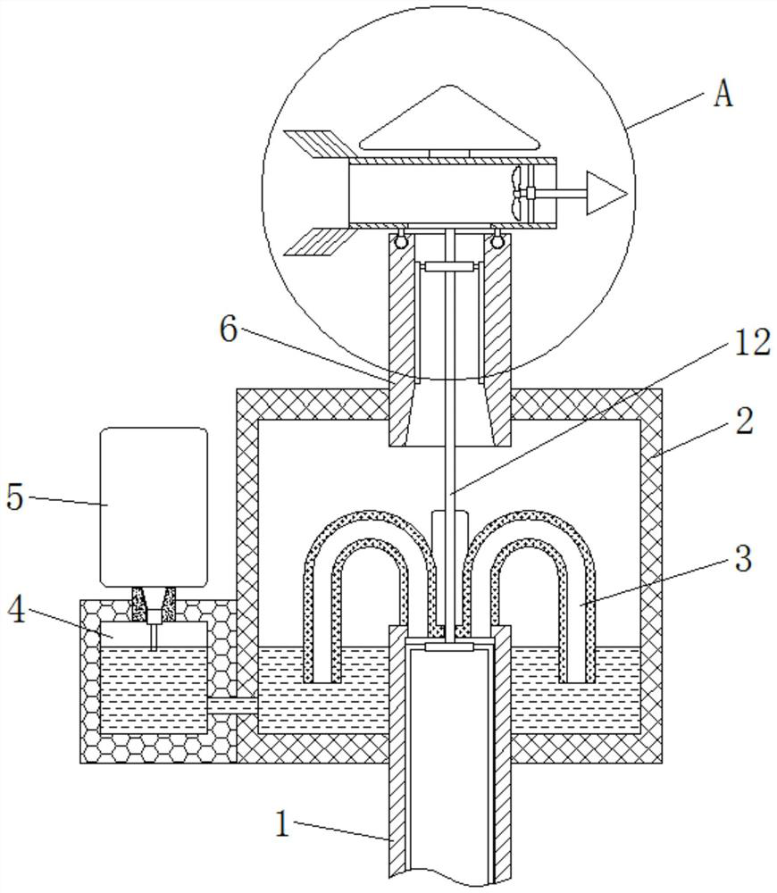 A water-soluble environmental protection chimney based on atmospheric pressure