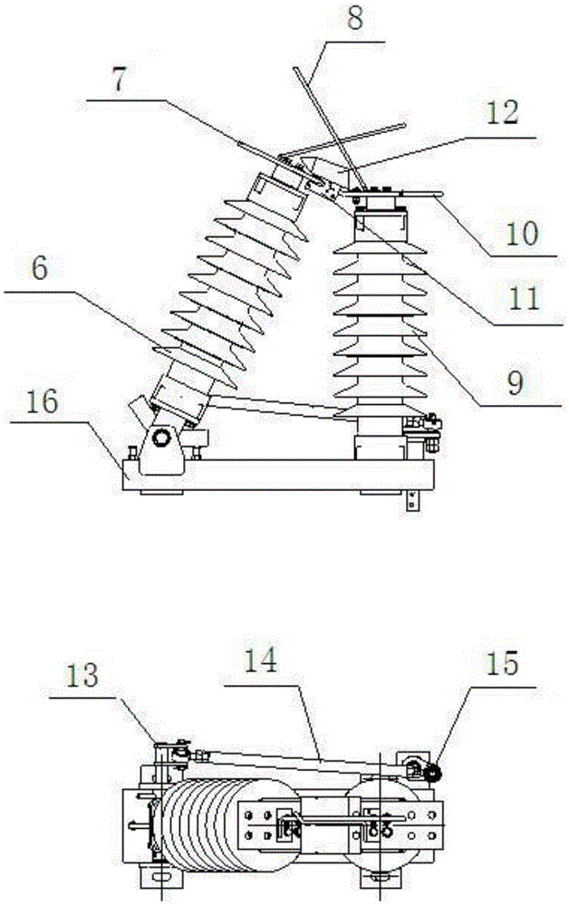 An outdoor AC high voltage isolating switch