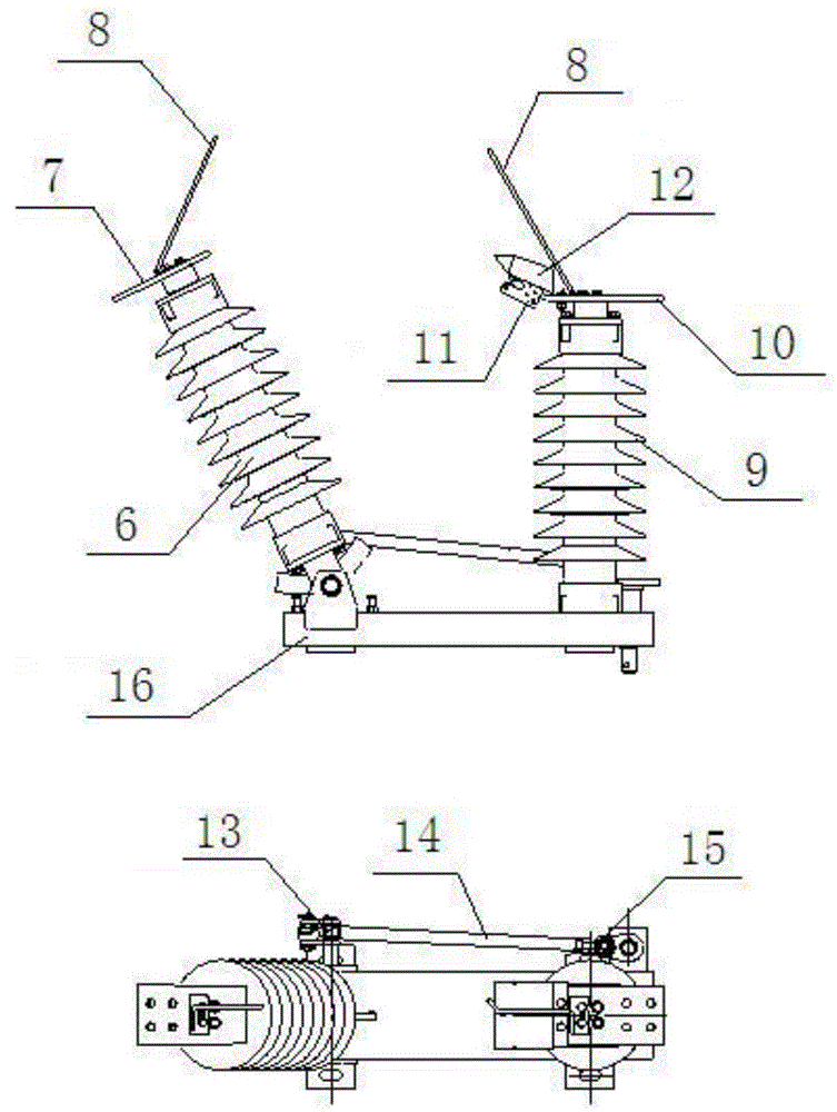 An outdoor AC high voltage isolating switch