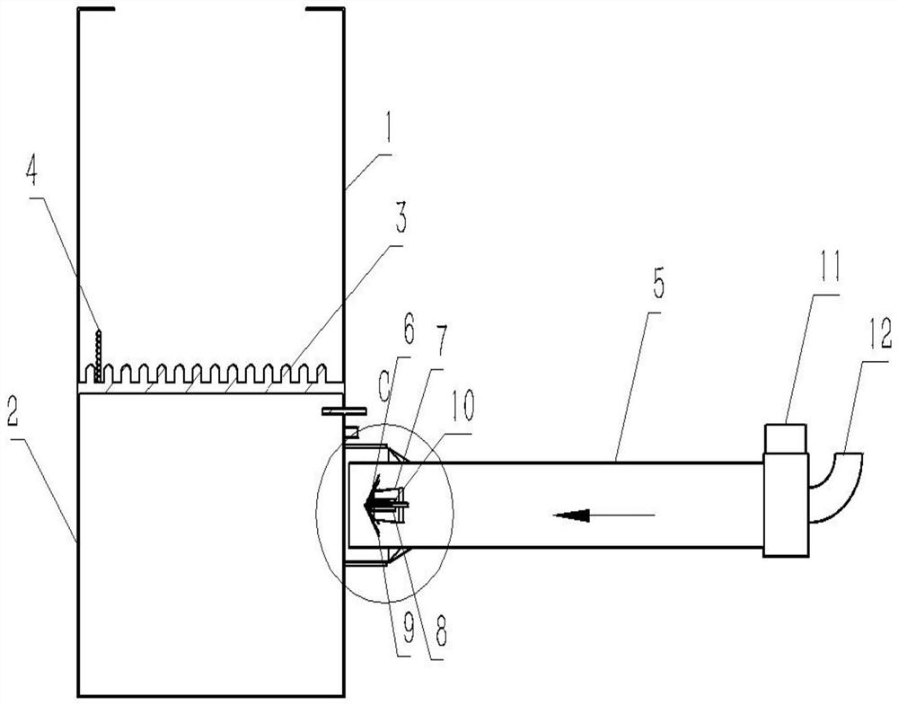 Under-bed countercurrent ignition device of circulating fluidized bed boiler