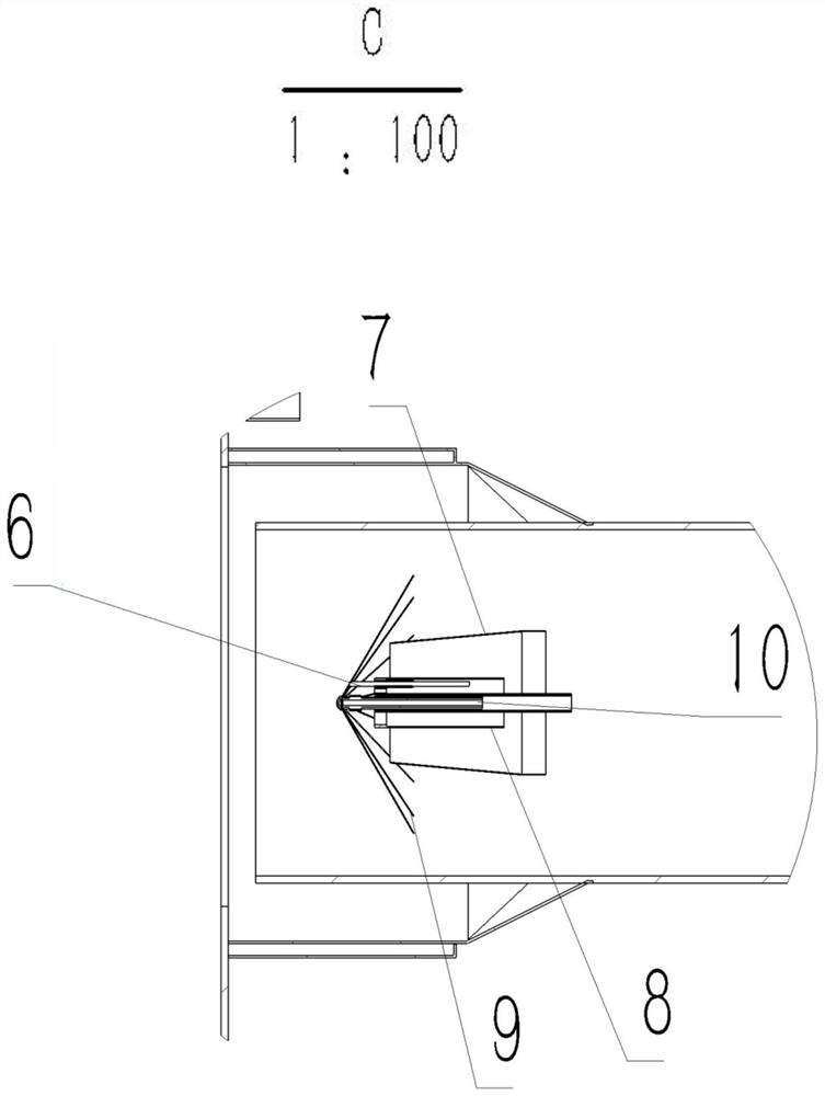 Under-bed countercurrent ignition device of circulating fluidized bed boiler