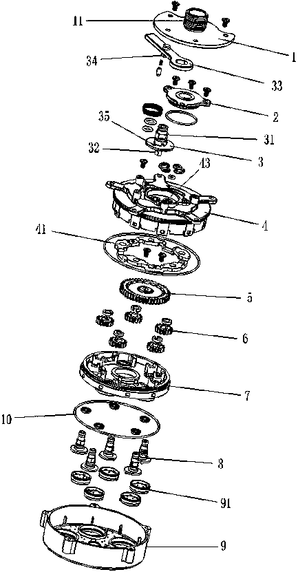 Water outlet device for adjusting rotating water outlet and using method thereof