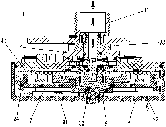 Water outlet device for adjusting rotating water outlet and using method thereof