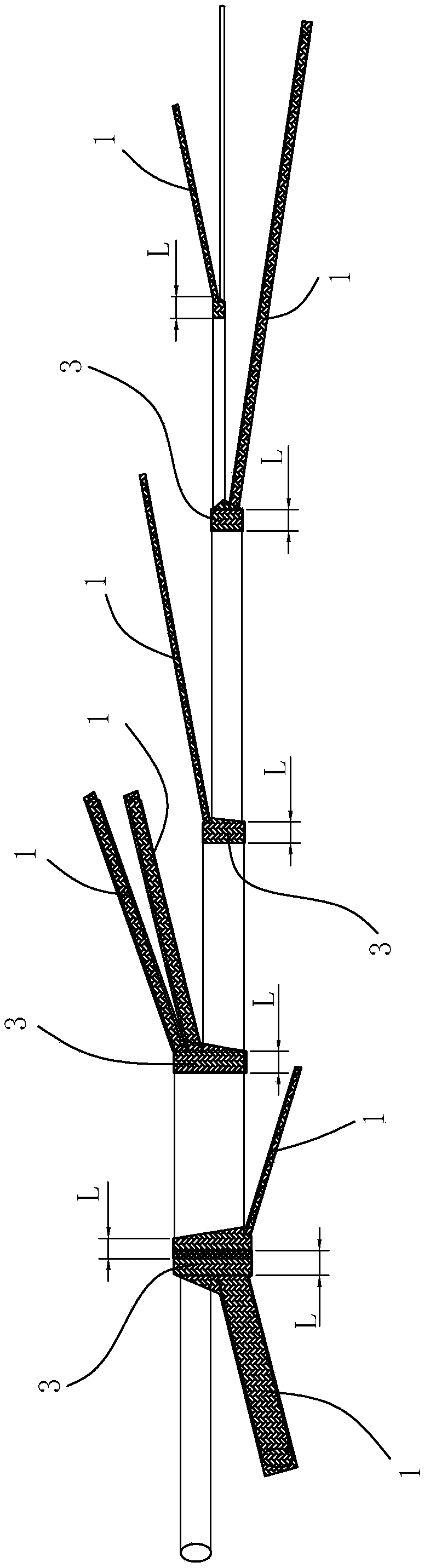 Braiding method of aviation cable protection sleeve
