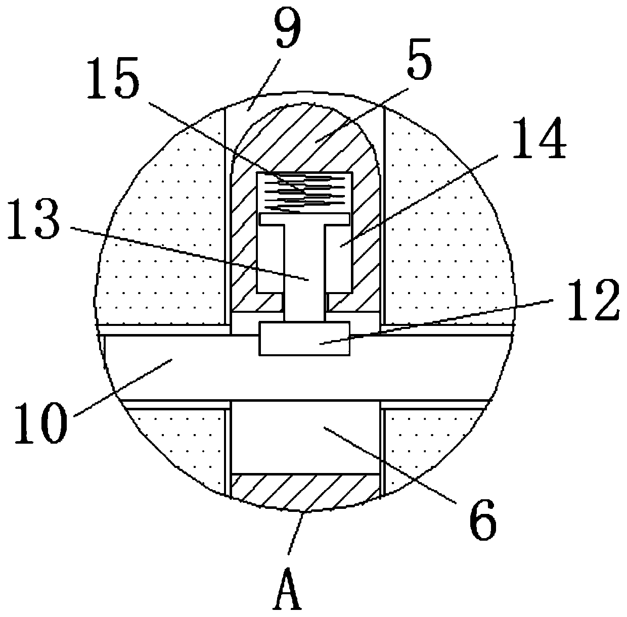 A mining drill bit with shock absorbing function