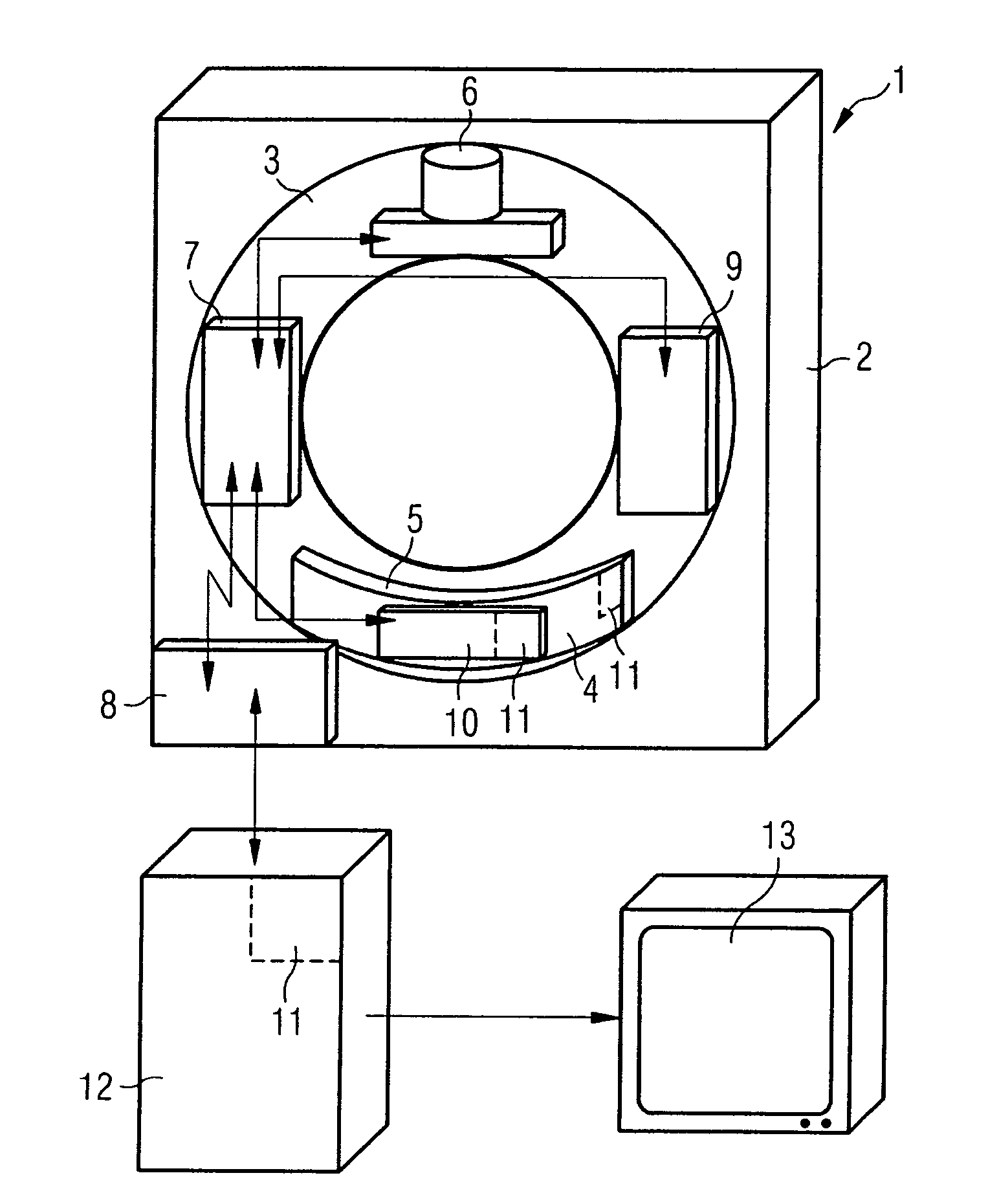 Method for operation of a counting radiation detector with improved linearity
