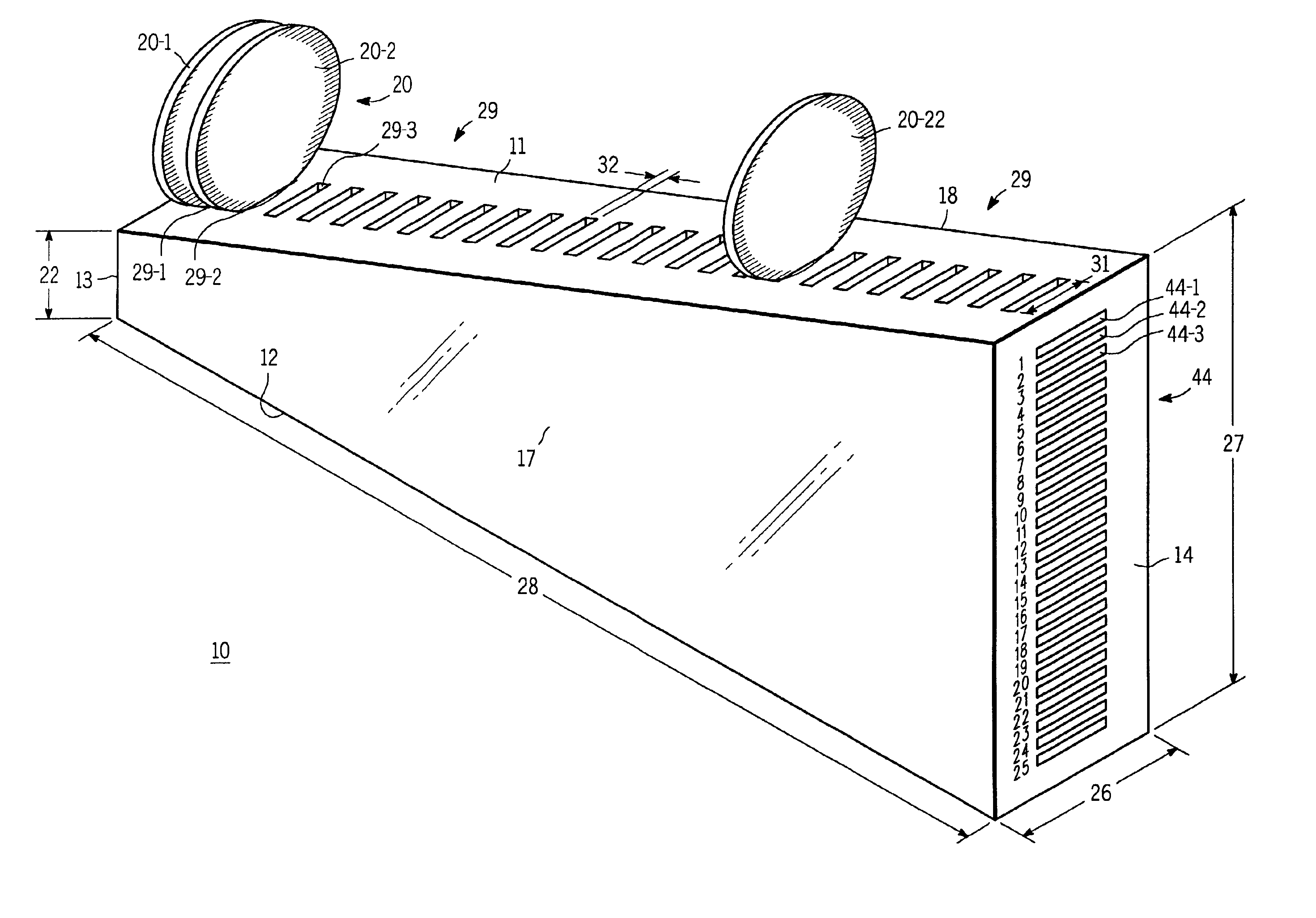 Apparatus for reading marks on a semiconductor substrate