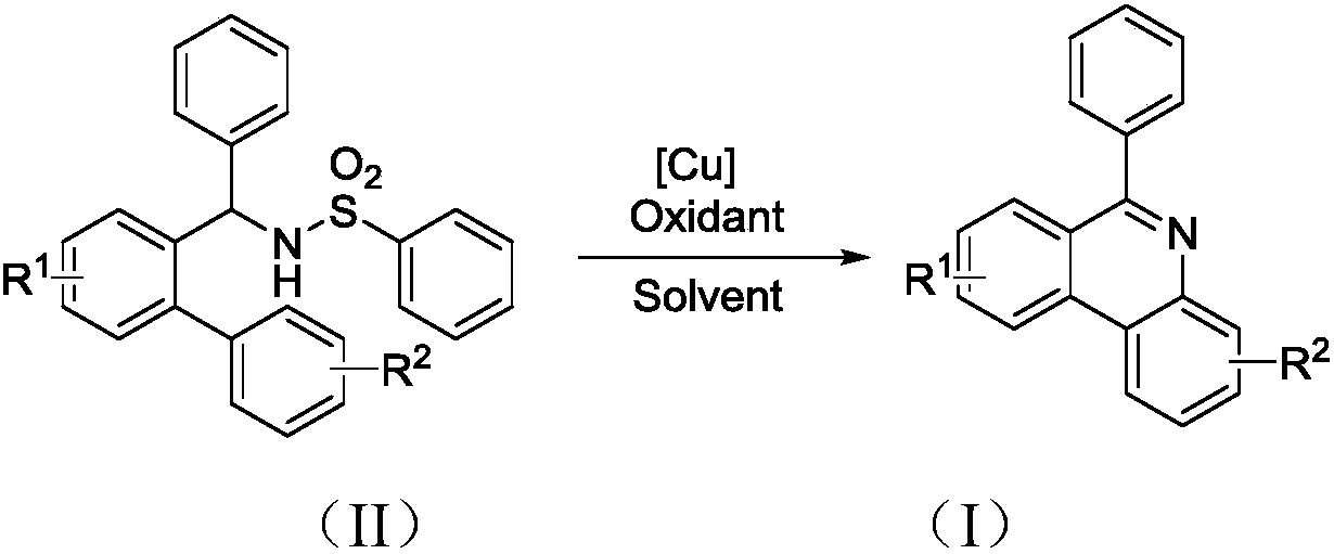 Preparation method of 6-phenyl phenanthridine compound