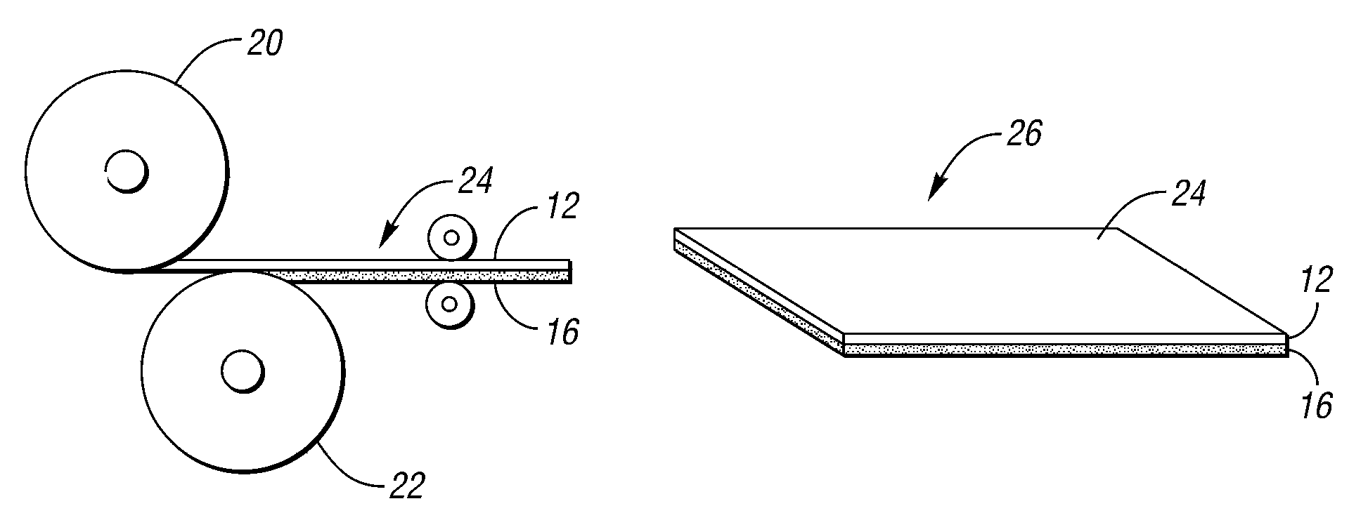 Method of forming a panel constrained layer damper treatment