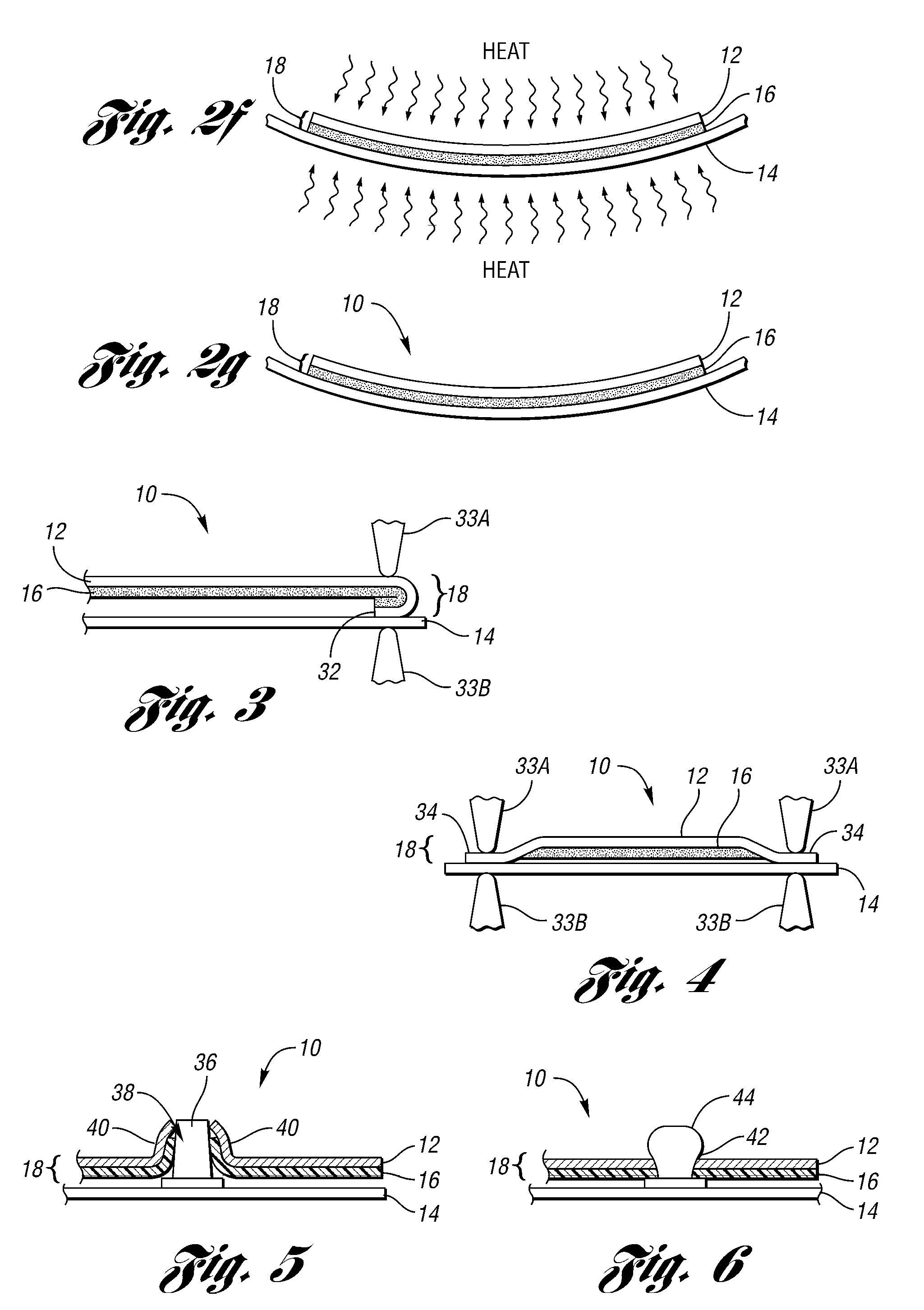 Method of forming a panel constrained layer damper treatment