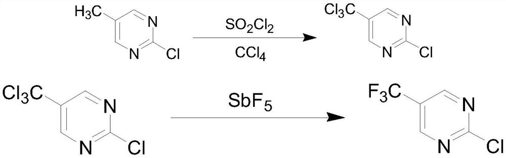 Synthesis method of 2-fluoro-5-trifluoromethylpyrimidine