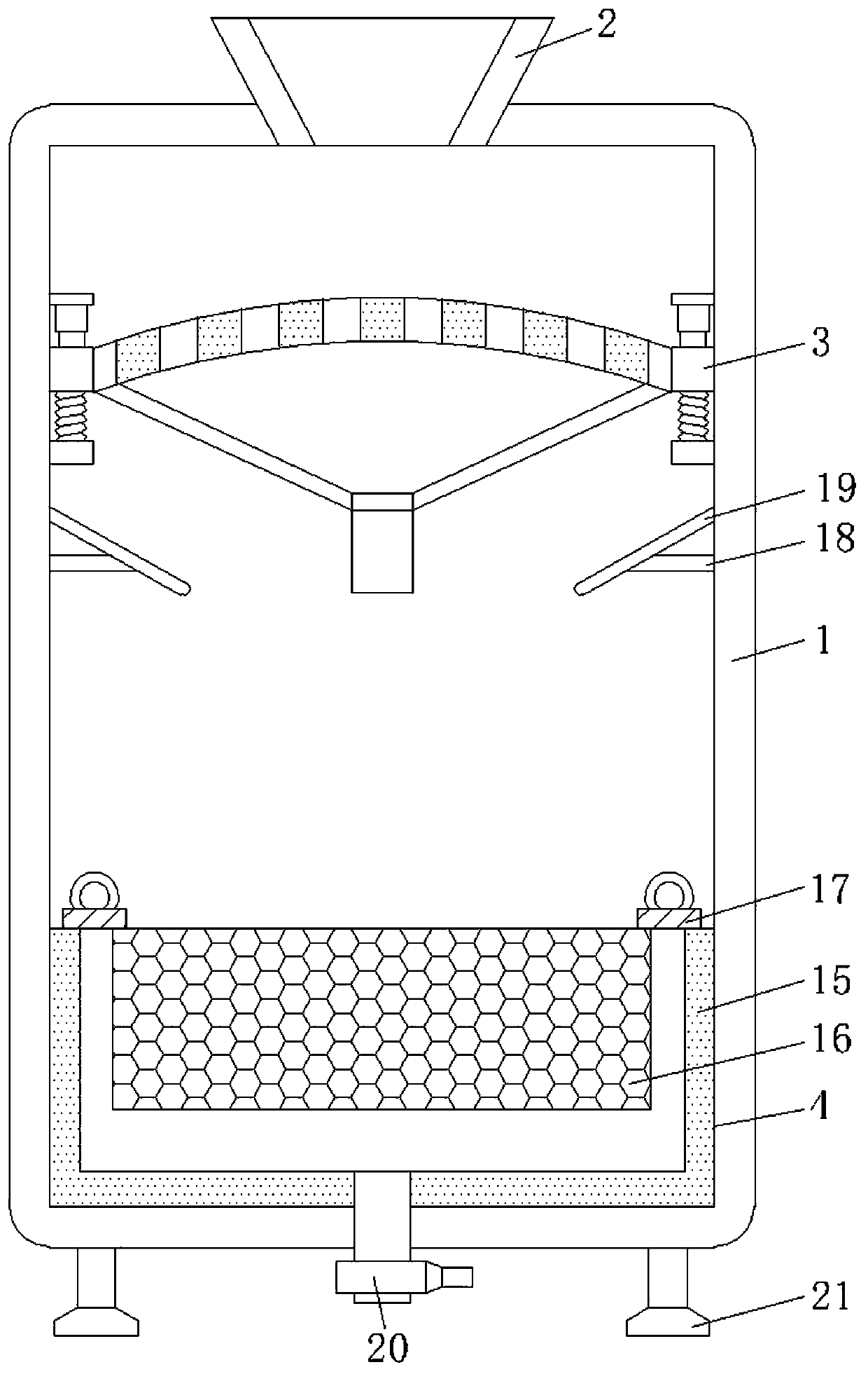 Screening device for lotus seeds