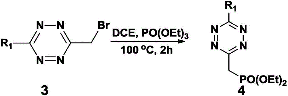 Tetrazine compound, method for preparing same and application of tetrazine compound