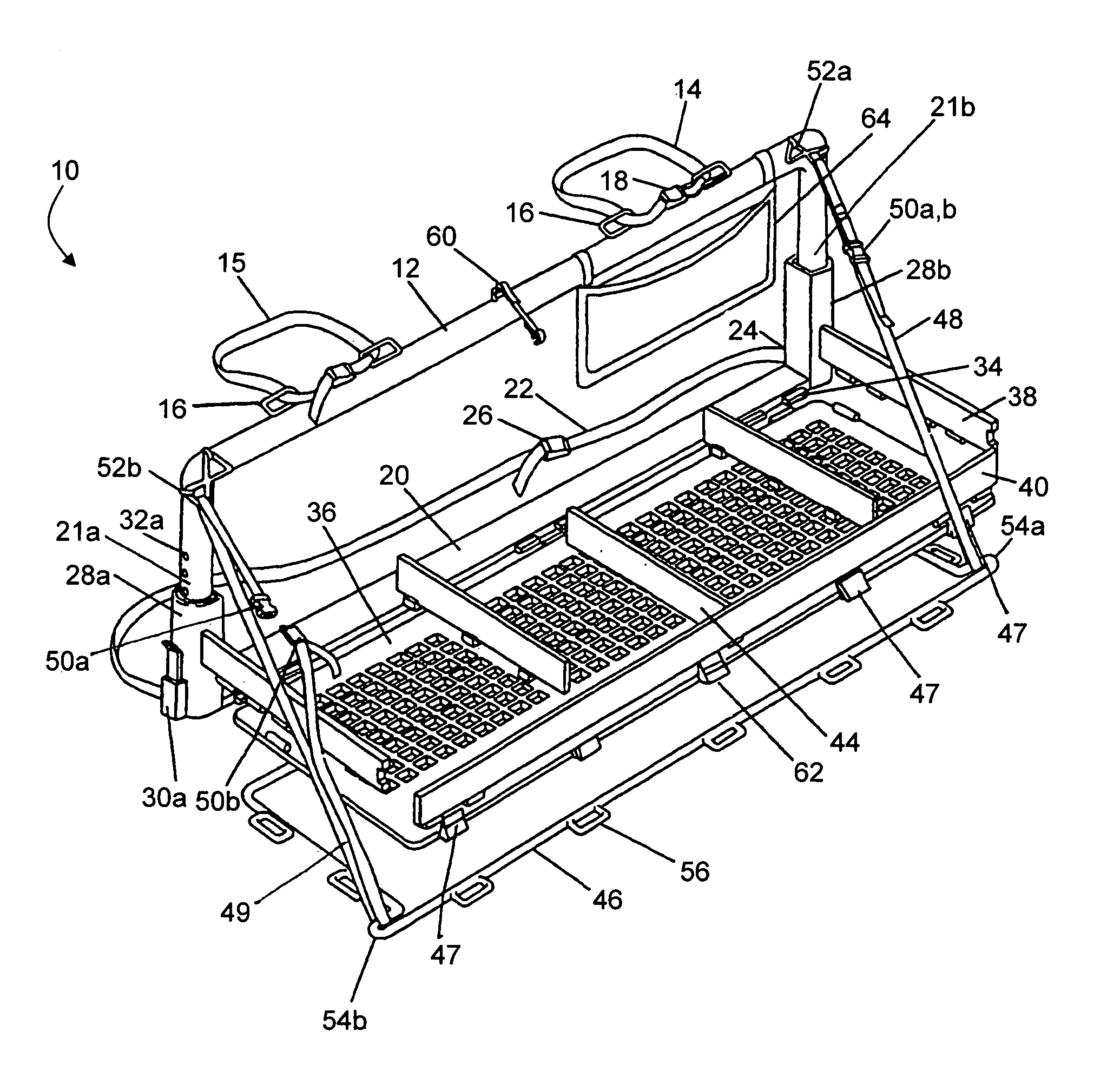 Cargo organizer system for a bench seat of a vehicle