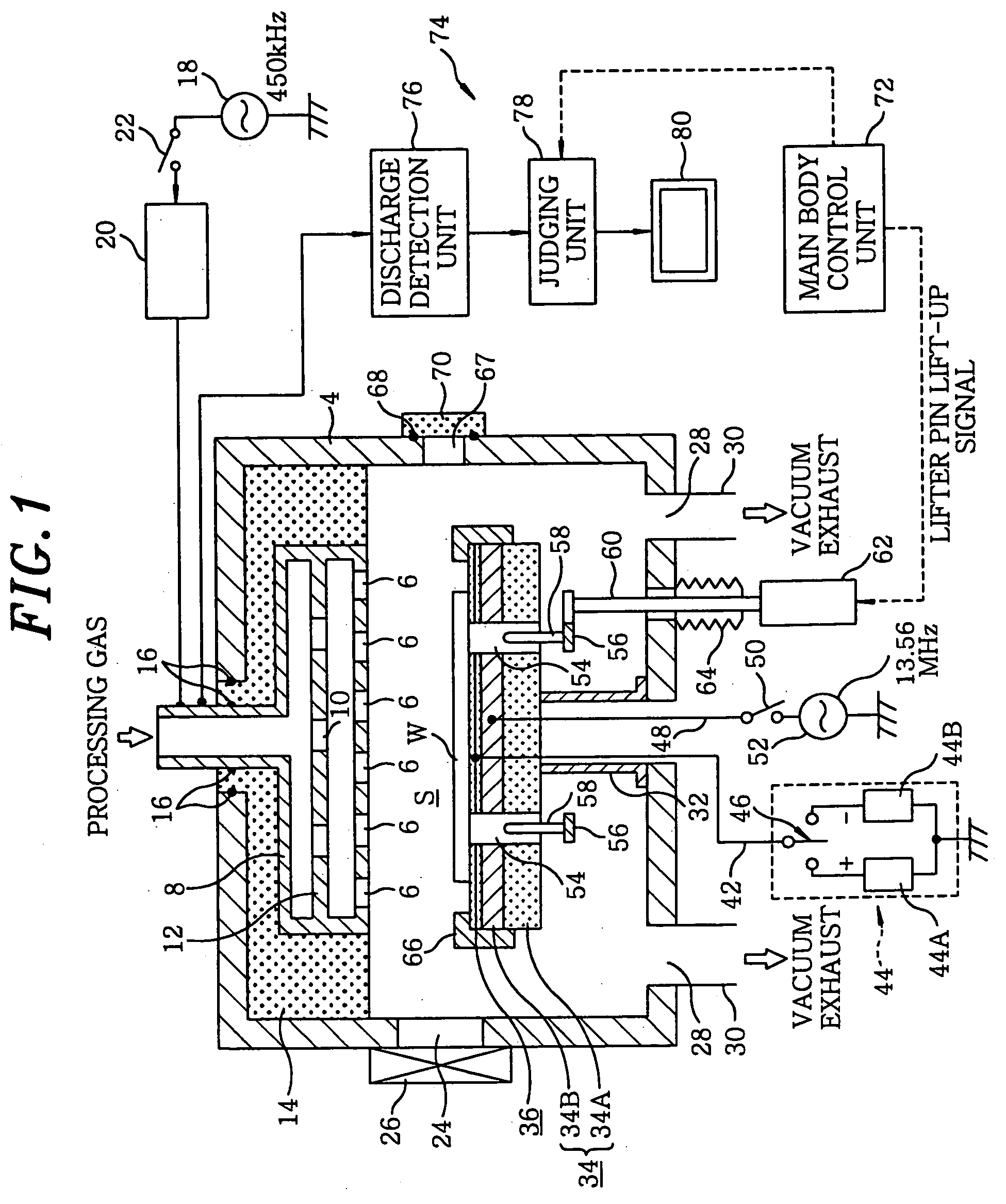 Processing apparatus for object to be processed and processing method using same