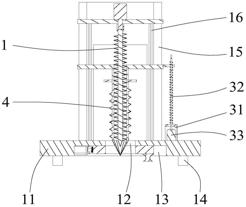 Sampling device for soil detection