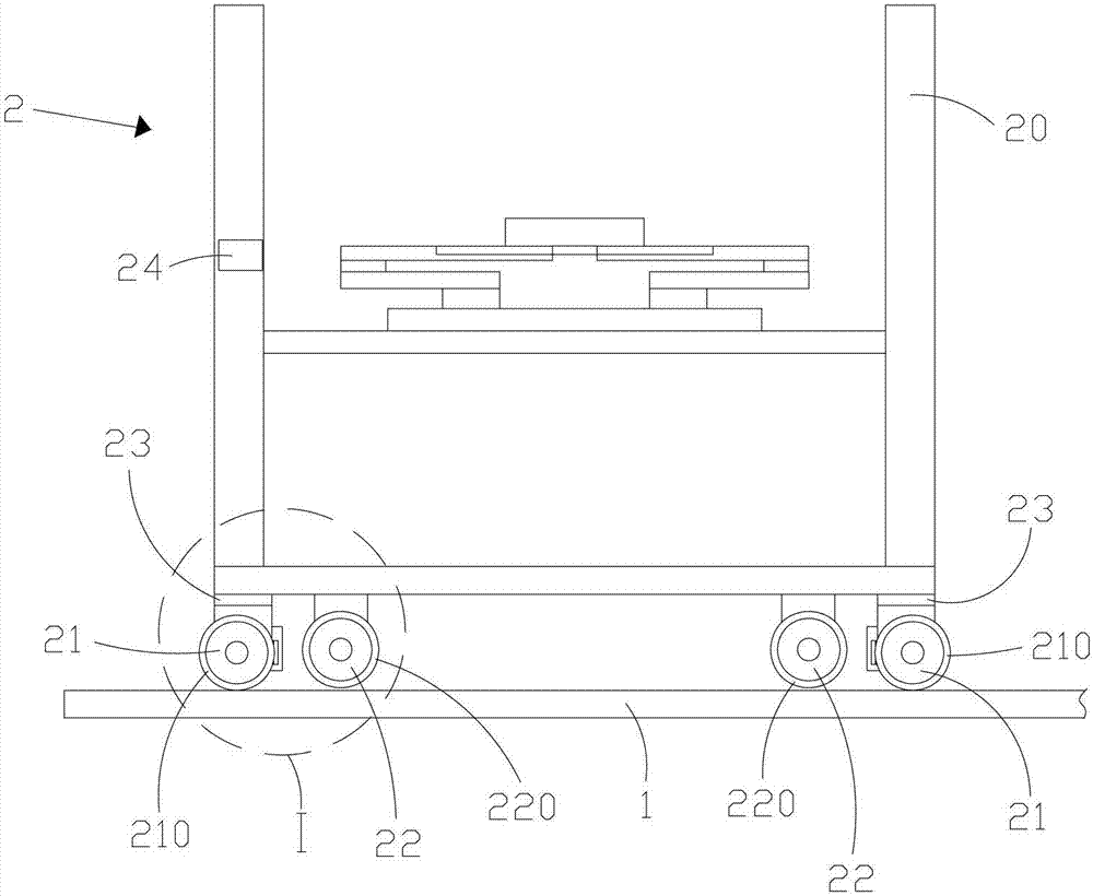 Liquid crystal display panel conveying system and automatic crane thereof