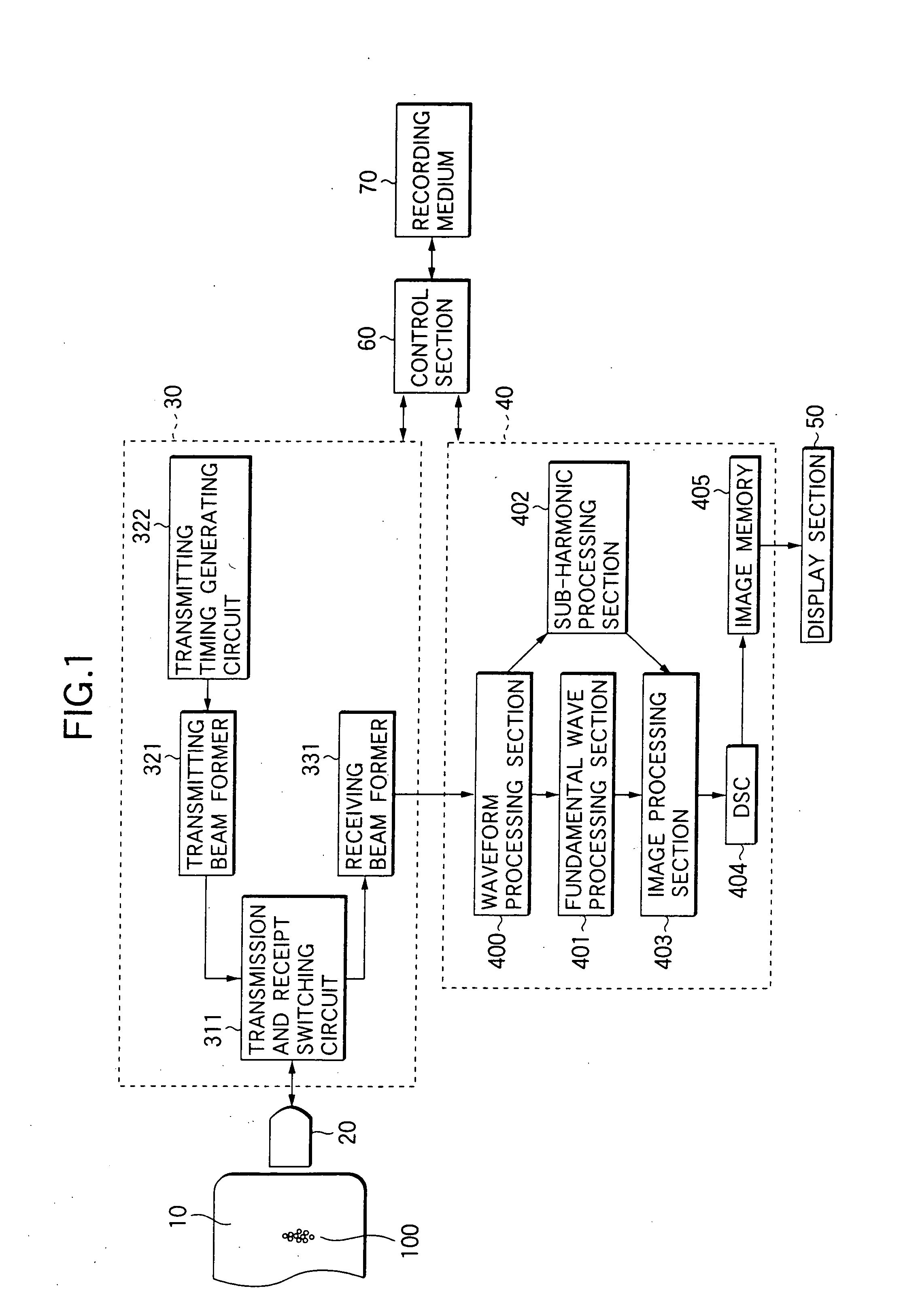 Ultrasonic scatterer, ultrasonic imaging method and ultrasonic imaging apparatus