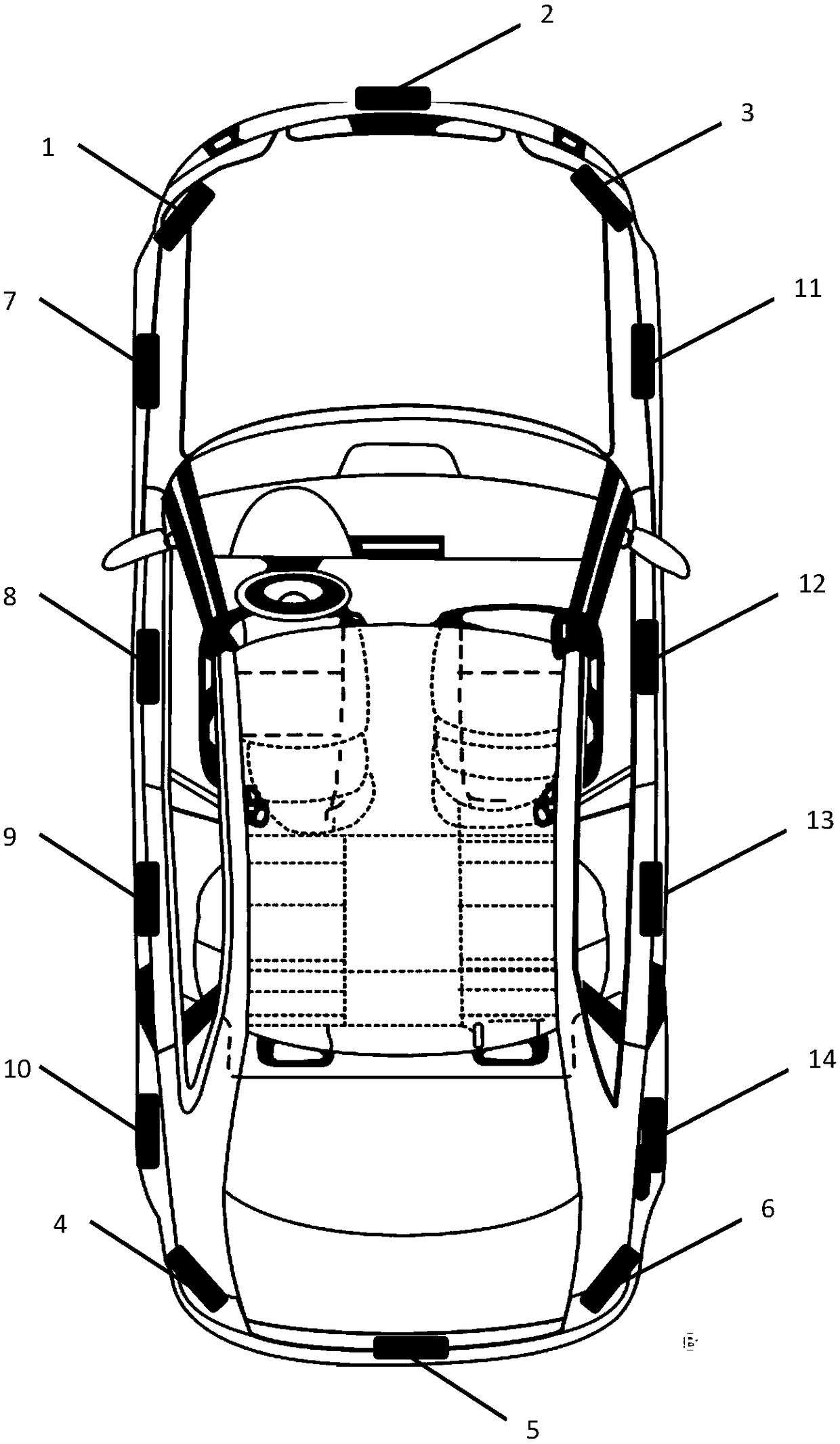 A vehicle active anti-collision vehicle-mounted device