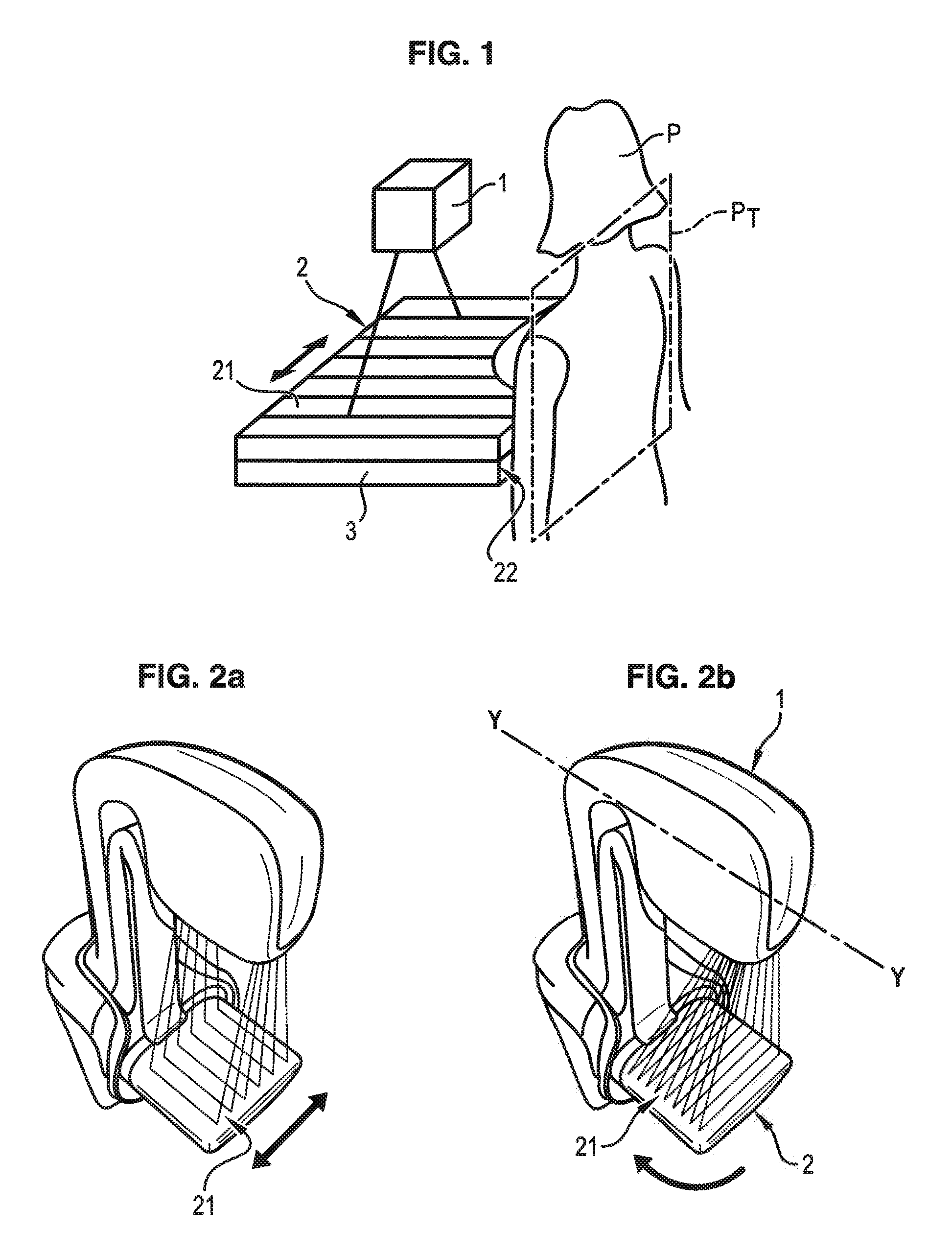 Process and device for deploying an Anti-scattering grid