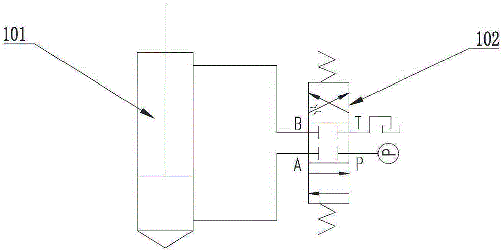 Differential hydraulic cylinder control loop