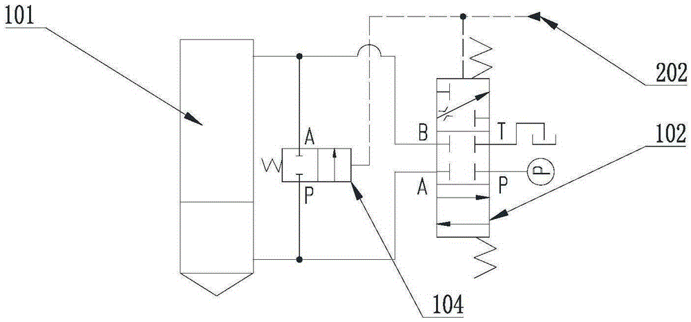 Differential hydraulic cylinder control loop