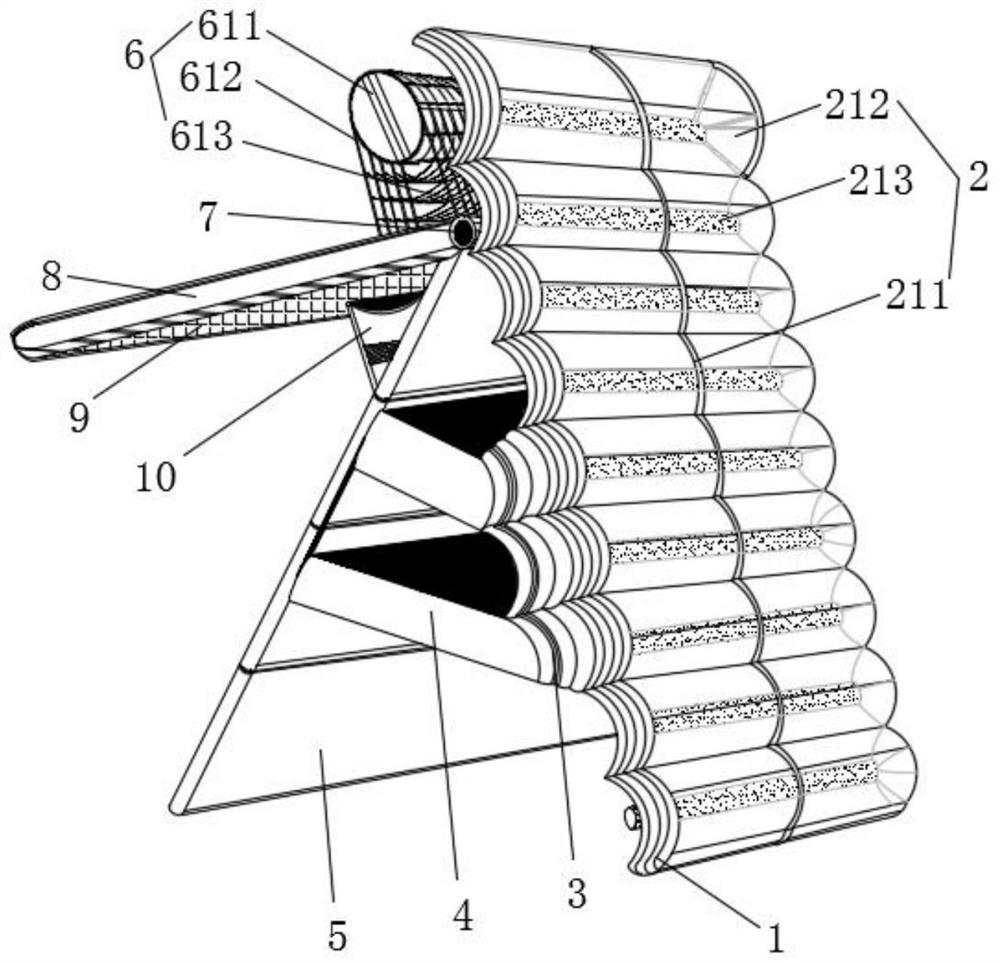 Anti-collapse new material supporting frame for hydrology and water resource observation