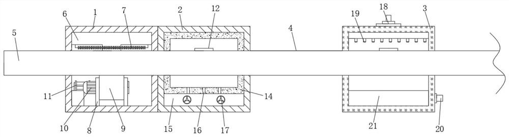 Heat treatment equipment for super-long aluminum alloy extruded profiles