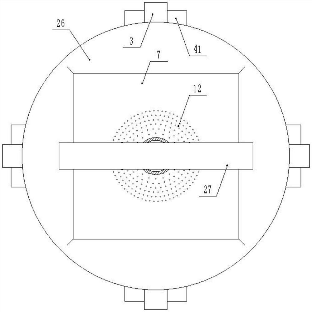 An environmental protection water surface garbage collection and crushing device