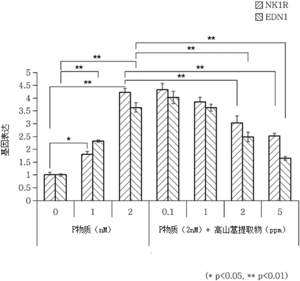 Composition comprising extract of alpine wormwood