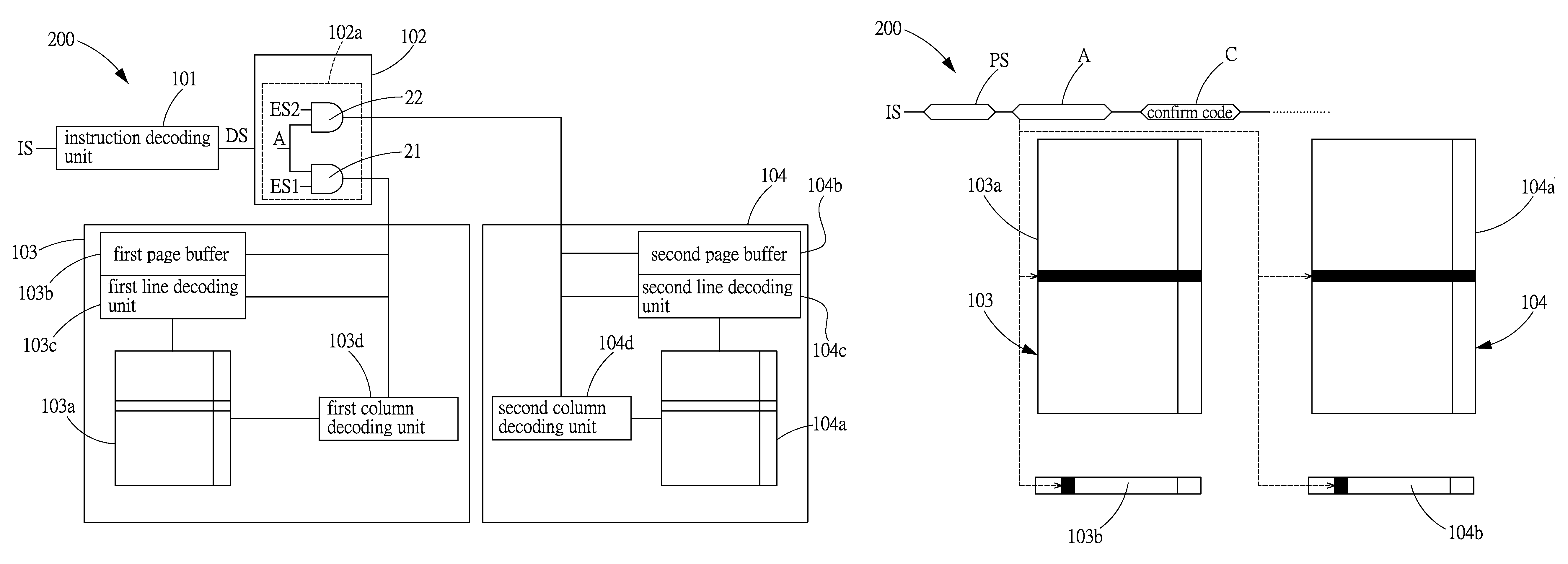 Simultaneously accessible memory device and method for using the same