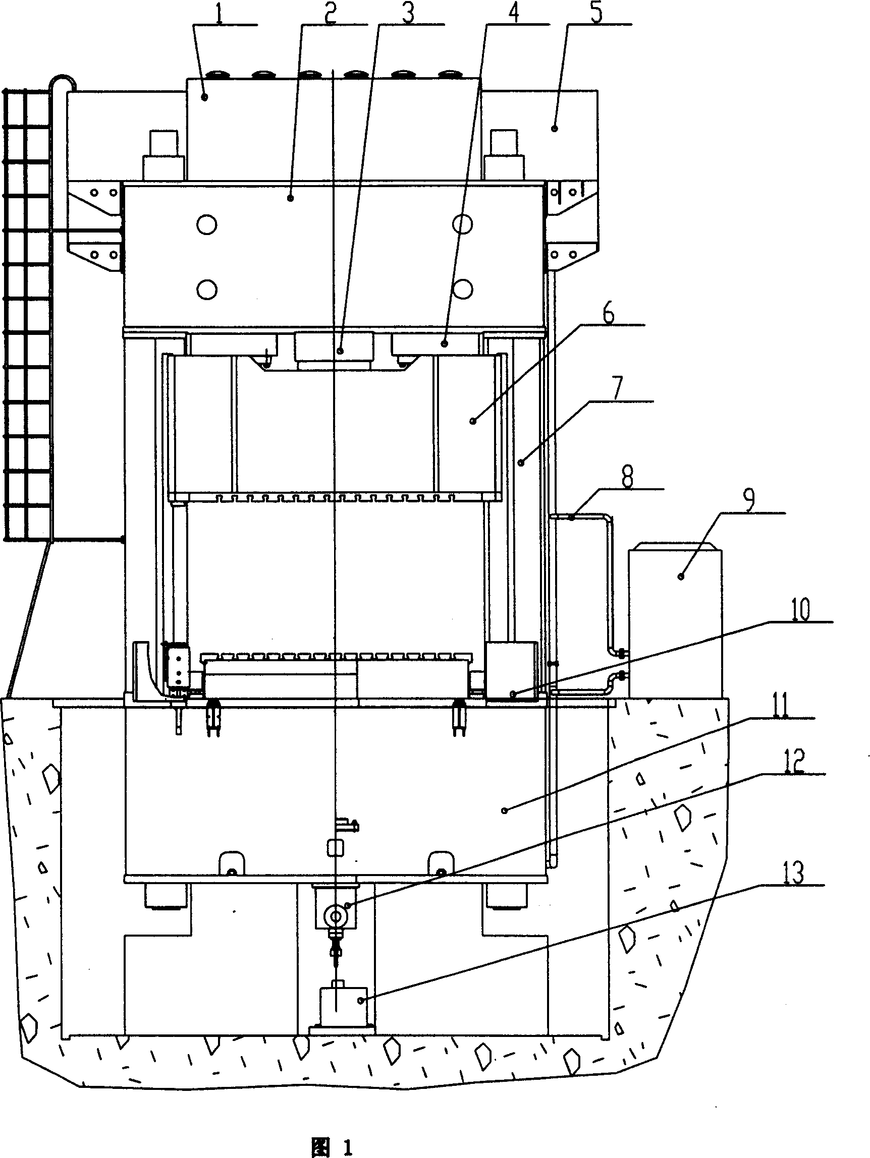 Large-scale semi-solid state die forging hydraulic press