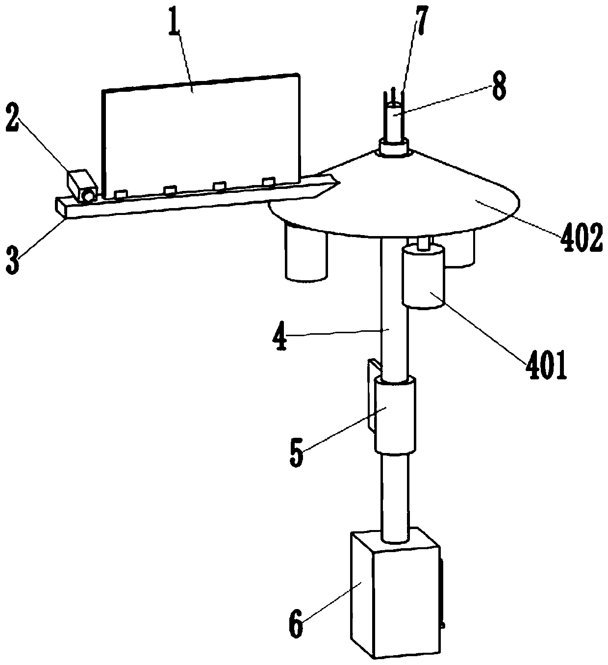 Hidden type micro-station intelligent information lamp pole