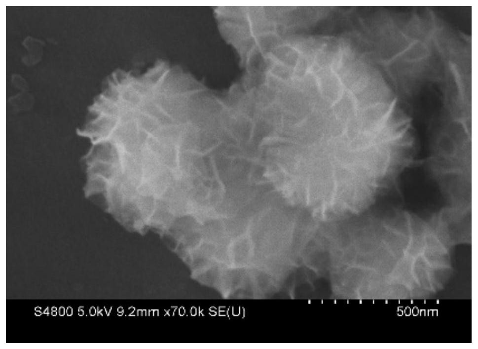 SiO2@metal-organic nanosheet core-shell material, preparation process and catalytic performance detection method