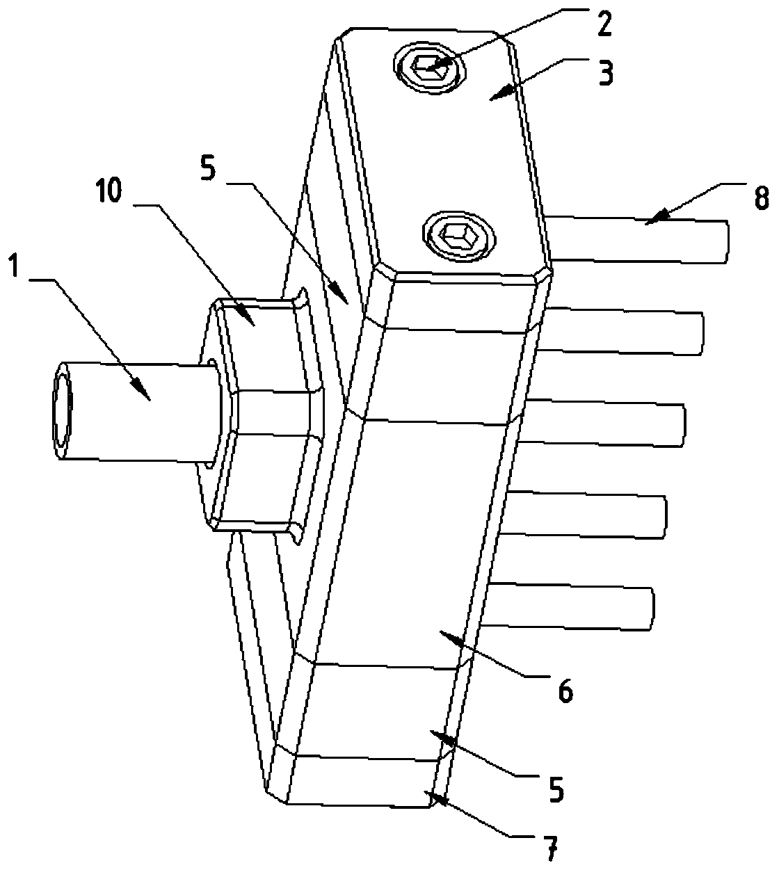 Variable liquid distributor and mounting method thereof