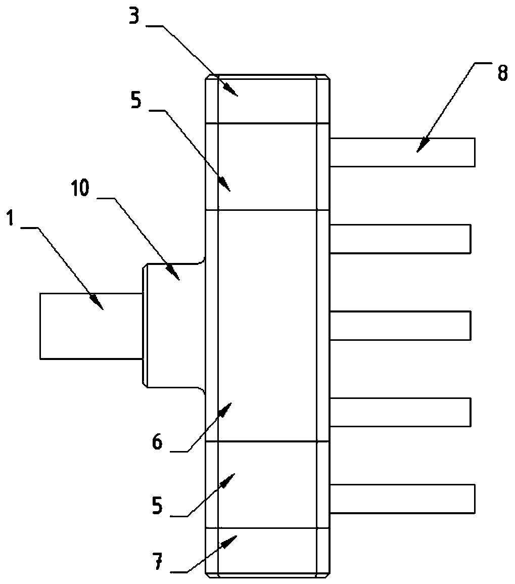 Variable liquid distributor and mounting method thereof