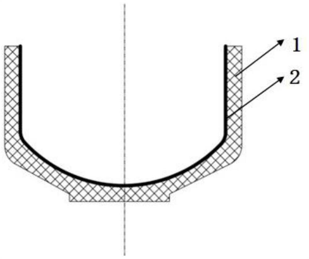 Carbon/carbon crucible with silicon carbide/silicon coating and preparation method thereof