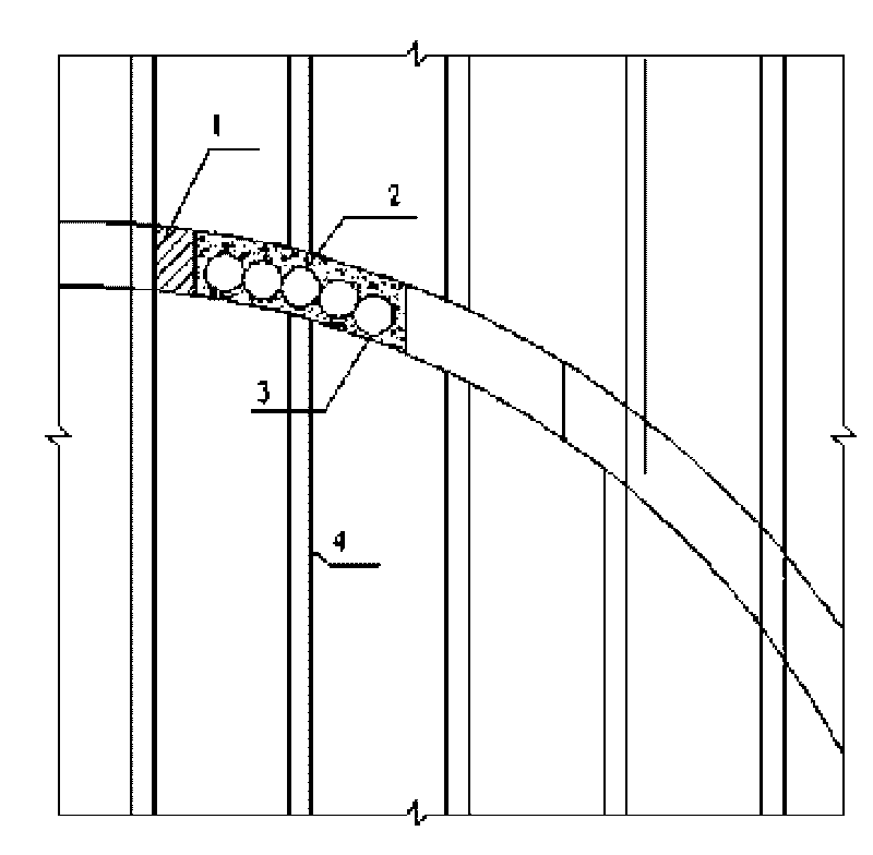 Beneath-soil through-tunnel superlarge diameter pipe curtain construction method