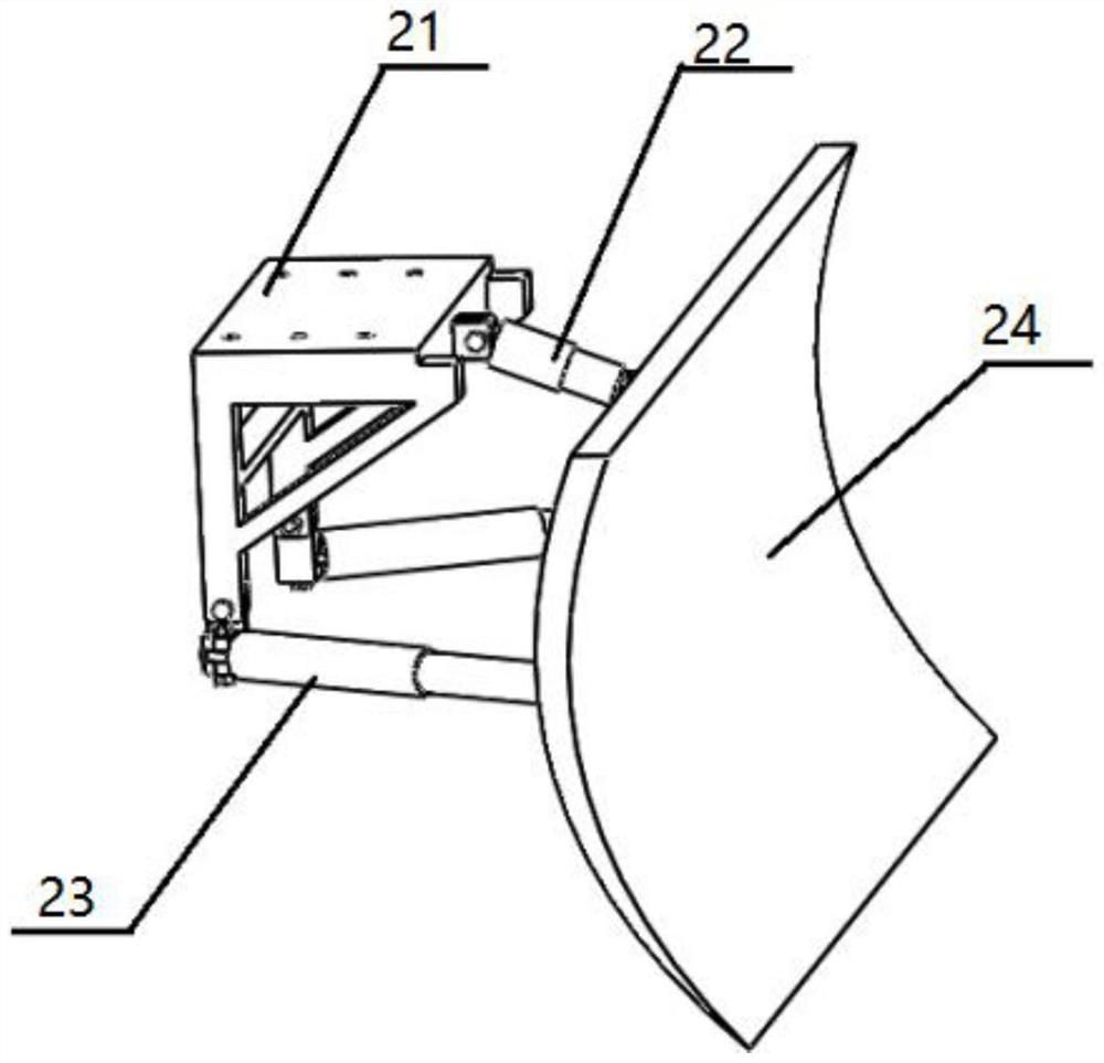 Road snow removing and ice breaking machine