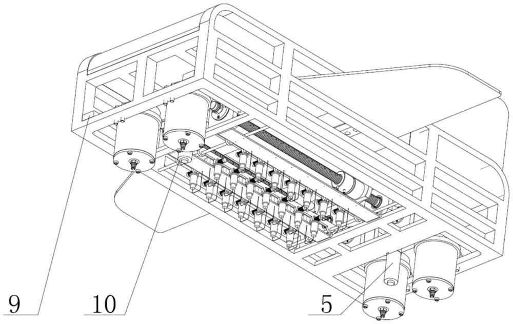 Pull-type cold spring plume three-dimensional detection device and detection method