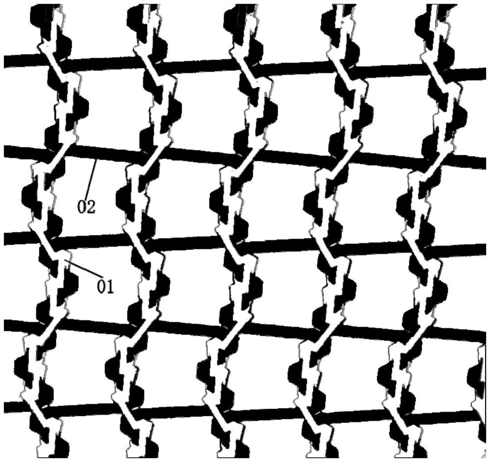 All-cotton warp-knitted gauze-like fabric and preparation method thereof